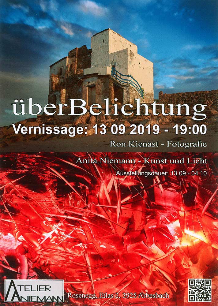 überBelichtung Vernissage und Ausstellung Anita Niemann und Ron Kienast 2019