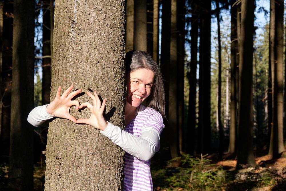 Michaela Auer, Portrait,Waldpädagogin und Waldbaden