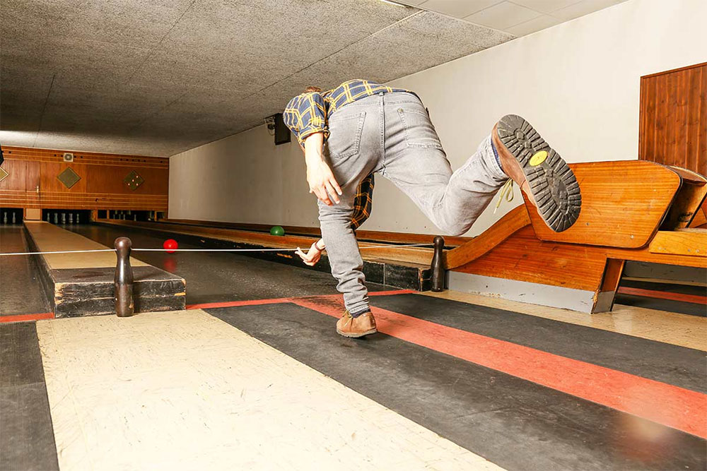 Nostalgische Kegelbahn im VIANKO Konstantin Krammer Groß Gerungs