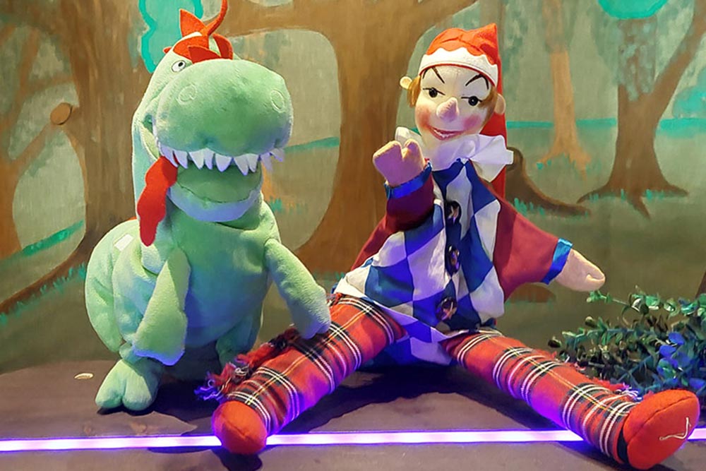 Mampfned und Kasperl vom Kasperltheater Blumenschein